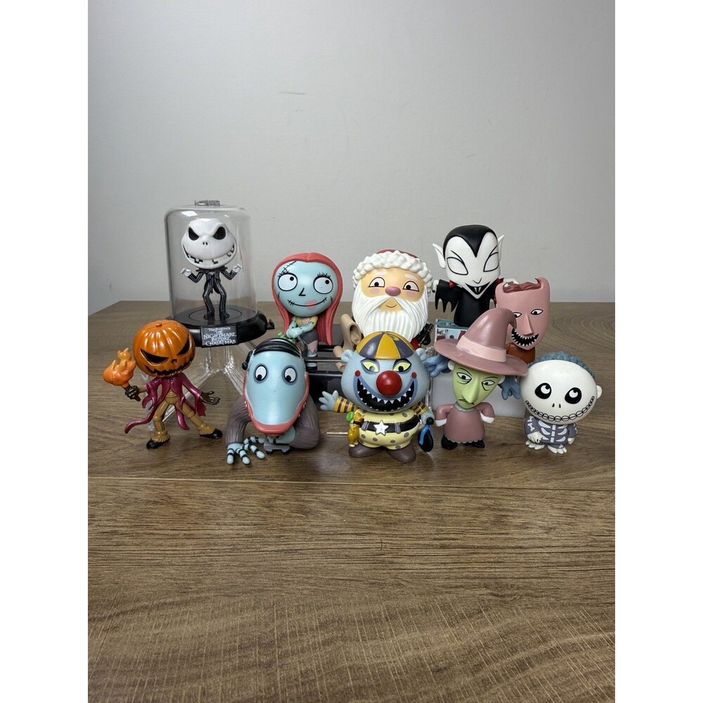 10pc Nightmare Before Christmas Figure Lot Funko Jada Zag Toys Disney Jack Sally